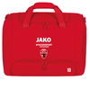 Rote Sporttasche mit JAKO Logo und der Zahl 10.