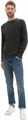 Tom Tailor Structured Crew férfi pulóver
