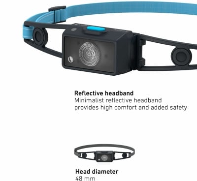 Ledlenser Led Lenser Neo 1 R fejlámpa, max. 250 lumen, súly: 39 g akkuval
