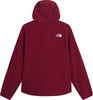Dunkelrote Fleece-Kapuzenjacke für Damen mit The North Face Logo.