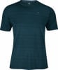 Herren dunkelblaues T-Shirt mit kurzen Ärmeln und dezentem Muster.