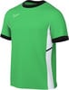 Grünes Nike-Trikot mit schwarzem Kragen und weißen Seitenpaneelen.