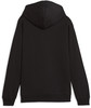 Schwarzer Herren Hoodie, von hinten gezeigt.