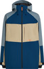 Blaue Herrenjacke von O'Neill mit beige-grauem Einsatz und Logo.