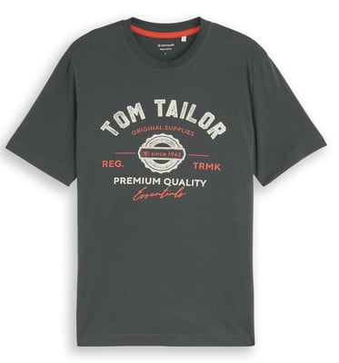 Tom Tailor márkajelzésű sötét férfi póló 'since 1962' felirattal. Tom Tailor márkajelzésű sötét férfi póló 'since 1962' felirattal.