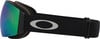 Oakley Skibrille mit schwarzem Band und Spiegellinse.