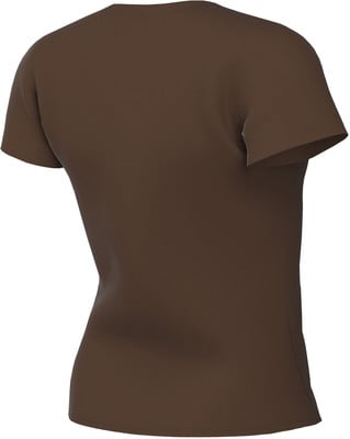 Braunes T-Shirt von hinten ohne Aufdruck.