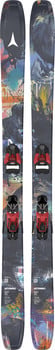 Atomic Bent 100 Ski mit auffälligem Farbdesign und Bindung