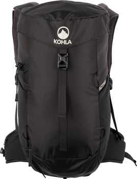 Schwarzer Kohla Rucksack mit Logo und dem Schriftzug ACTIVE.