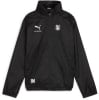 Schwarze Puma-Jacke mit Intersport-Logo und Vereinswappen.