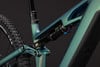 Detail des Hinterbaus eines Mountainbikes mit Fox Float Dämpfer.