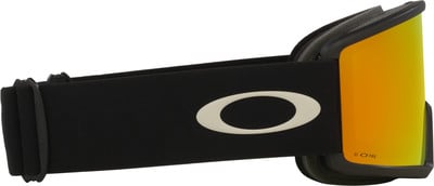 Oakley Skibrille mit schwarzem Band und verspiegelten Gläsern Oakley Skibrille mit schwarzem Band und verspiegelten Gläsern
