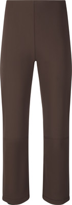 Braune Damenleggings mit geradem Schnitt und Nähten an den Knöcheln. Braune Damenleggings mit geradem Schnitt und Nähten an den Knöcheln.