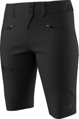 Schwarze Outdoor-Shorts mit Markenlogo und Reißverschlusstaschen. Schwarze Outdoor-Shorts mit Markenlogo und Reißverschlusstaschen.
