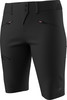 Schwarze Outdoor-Shorts mit Markenlogo und Reißverschlusstaschen.