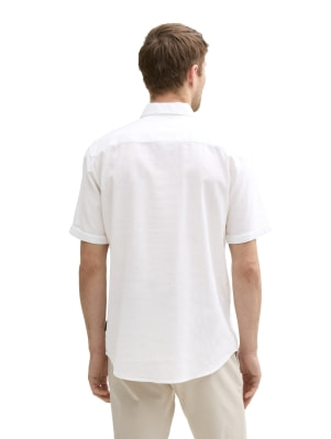 Tom Tailor TOM TAILOR Cotton Linen rövid ujjú ing