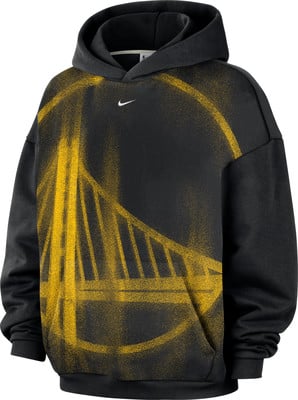 Fekete kapucnis pulóver sárga Golden Gate híd mintával. Fekete kapucnis pulóver sárga Golden Gate híd mintával.