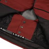 Innenseite der Jacke mit Luhta-Logo und dunkelroten Patches.