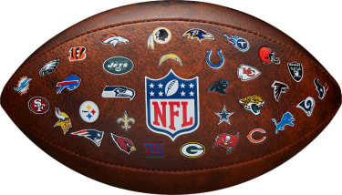 NFL Off Throwback 32 Team Logo Football