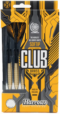 Harrows Club Brass 3er-Set Soft Dartpfeile