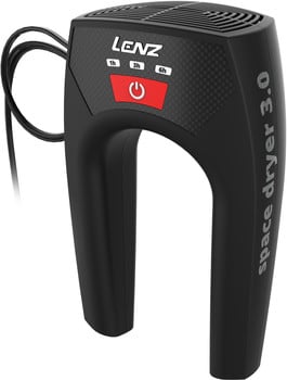 Schwarzer Lenz Space Dryer 3.0 Schuhtrockner mit Bedienfeld.