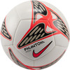 Fußball von Nike Phantom Pitch mit roten und schwarzen Akzenten.