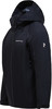 Schwarze Peak Performance Herrenjacke mit Kapuze und Logo am Ärmel.