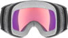 Skibrille mit rosafarbenem Spiegellinse und mehrschichtigem Schaumstoff.