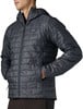 Herren-Steppjacke mit Kapuze und Patagonia-Logo auf der Brust.
