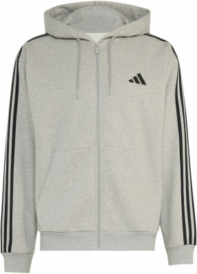 adidas M 3S FL FZ HD Sweatjacke mit Kapuze adidas M 3S FL FZ HD Sweatjacke mit Kapuze