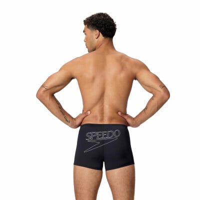 Speedo Endurance+ Logo Aqua Badehose mit Bein Speedo Endurance+ Logo Aqua Badehose mit Bein