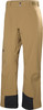 Braune Skihose mit schwarzen Beinabschlüssen und HH-Logo.