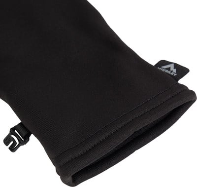 Schwarze Handschuhe mit McKinley-Logo und verstellbarem Verschluss. Schwarze Handschuhe mit McKinley-Logo und verstellbarem Verschluss.