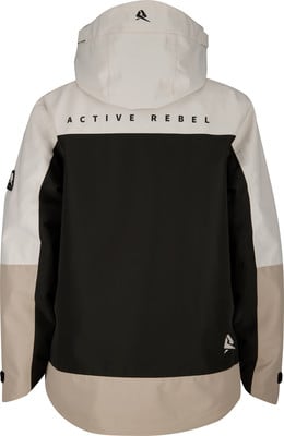 Rückansicht einer Active Rebel Jacke mit Farbblöcken und Logo. Rückansicht einer Active Rebel Jacke mit Farbblöcken und Logo.