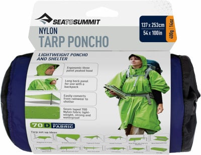 Sea to Summit Nylon Regenponcho und Tarp