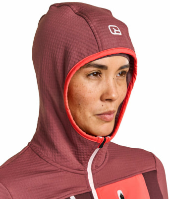 Ortovox Fleece Grid Fleecejacke mit Kapuze