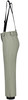 Beige Skihose mit Latz und Reißverschlüssen an den Beinen.