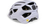Ein violetter Cube Fahrradhelm mit MIPS-Technologie und Belüftung.