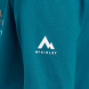 Türkises T-Shirt mit weißem Berg-Logo und McKinley-Schriftzug.