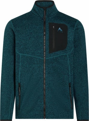 Herren-Fleecejacke in Petrol mit Reißverschluss und Brusttasche. Herren-Fleecejacke in Petrol mit Reißverschluss und Brusttasche.