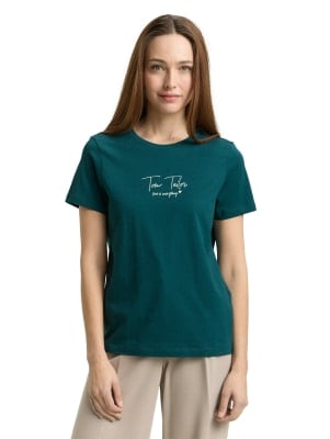 Tom Tailor Crew Neck Logo női póló