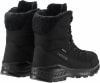 Schwarze Lowa Winterstiefel mit Pelz und Gore-Tex.