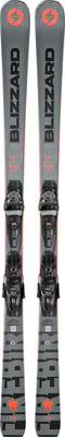 Blizzard Ski mit orangefarbenem Logo und schwarzer Bindung, Länge 172 cm. Blizzard Ski mit orangefarbenem Logo und schwarzer Bindung, Länge 172 cm.