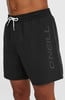 Schwarze Badeshorts für Herren mit O'Neill-Logo an der Seite.
