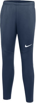 Dunkelblaue Nike Jogginghose für Herren mit weißem Logo und Seitenstreifen.