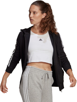 adidas Essentials French Terry 3-Stripes női kapucnis felső