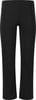 Schwarze Damenhose mit geradem Bein und elastischem Bund.