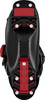 Schwarzer Skischuh mit roter Sohle und GRIP WEEK Schriftzug.