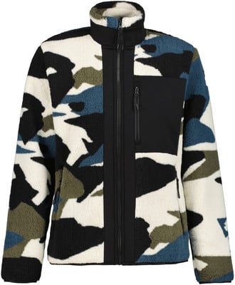 Fleece dzseki terepmintával fehér, fekete, zöld és kék színekben. Fleece dzseki terepmintával fehér, fekete, zöld és kék színekben.