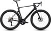 Schwarzes Cube Rennrad mit Carbonrahmen und Scheibenbremsen.